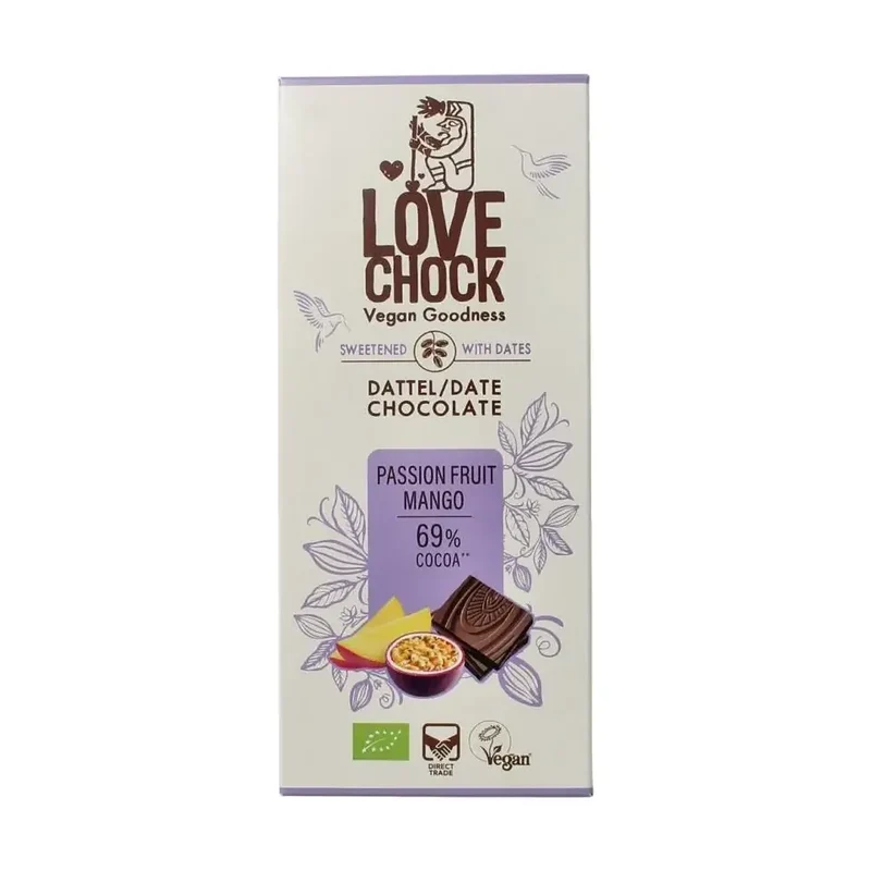 Lovechock Passionfruit mango biologisch 70 gram