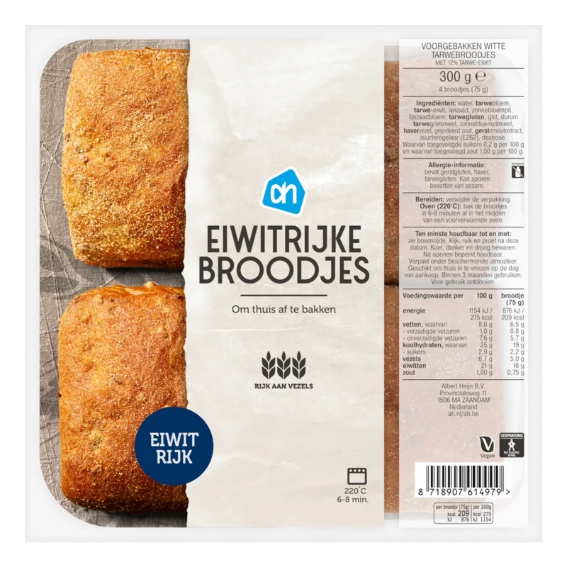Eiwitrijke broodjes