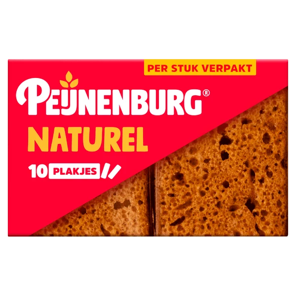 Peijnenburg Ontbijtkoek Naturel Portieverpakking