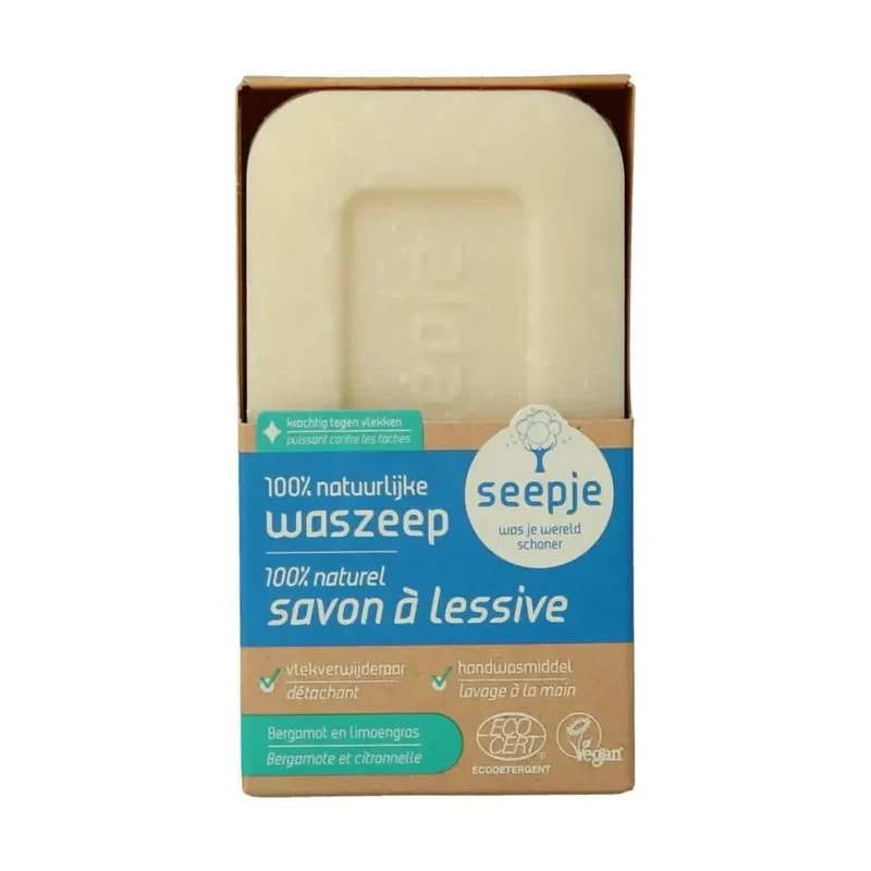 Seepje Waszeep & vlekverwijderaard bergamot & limoen 120 gram