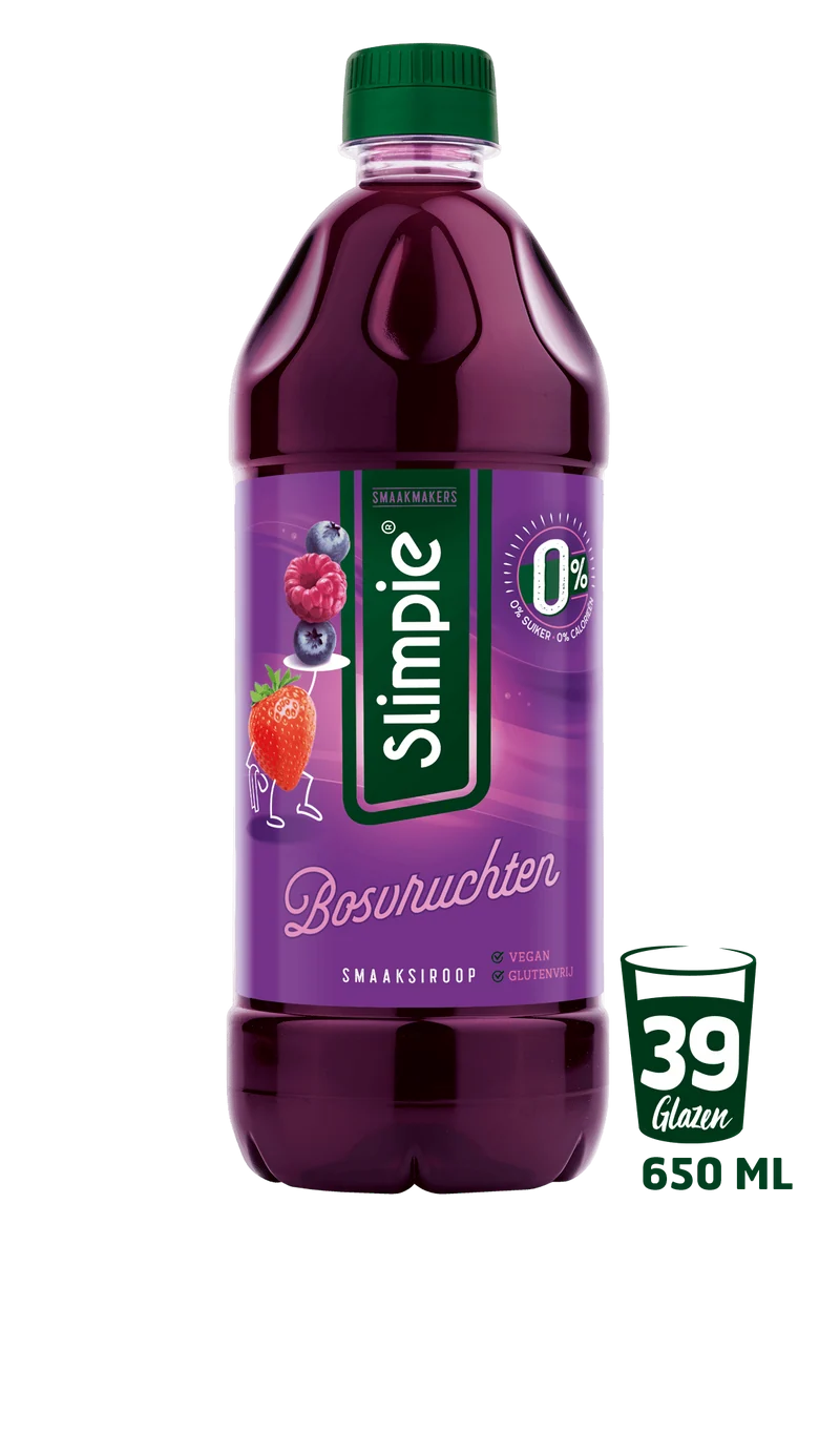 Slimpie Limonadesiroop bosvruchten