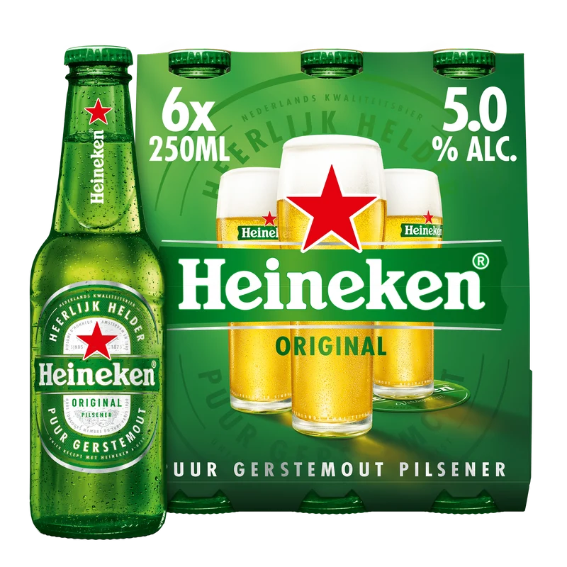 Heineken Premium pilsener bier fles