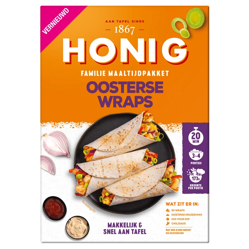 Honig Maaltijdpakket Oosterse Wraps