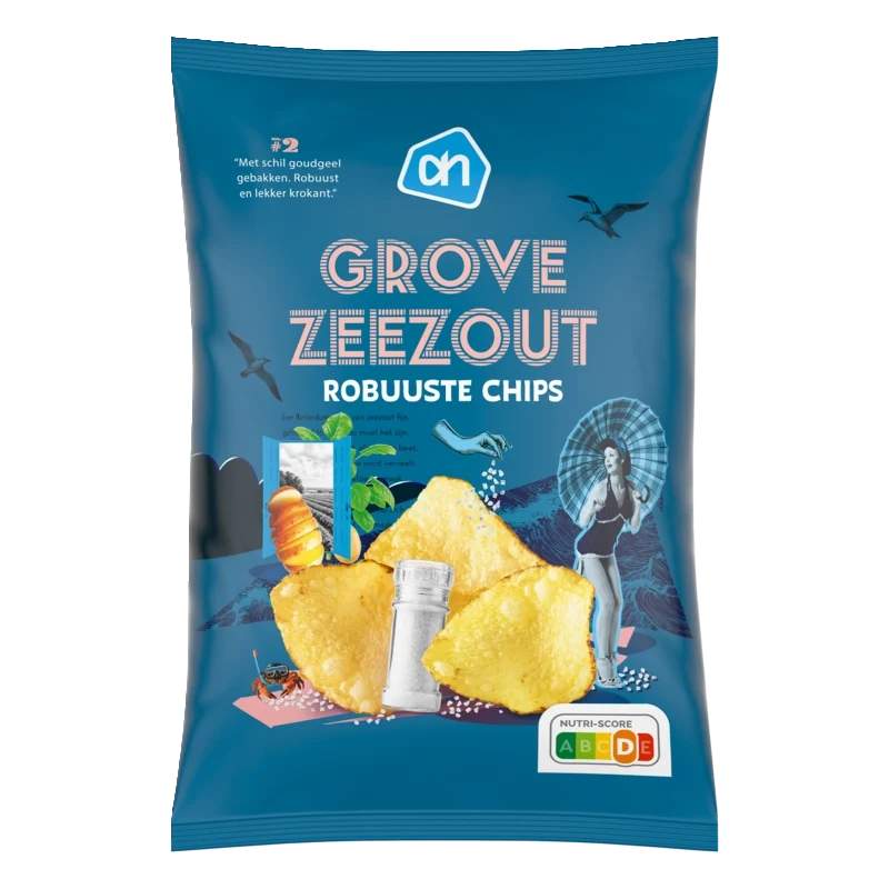 Robuuste chips grof zeezout