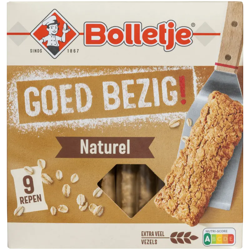 Bolletje Goed bezig havermoutrepen naturel