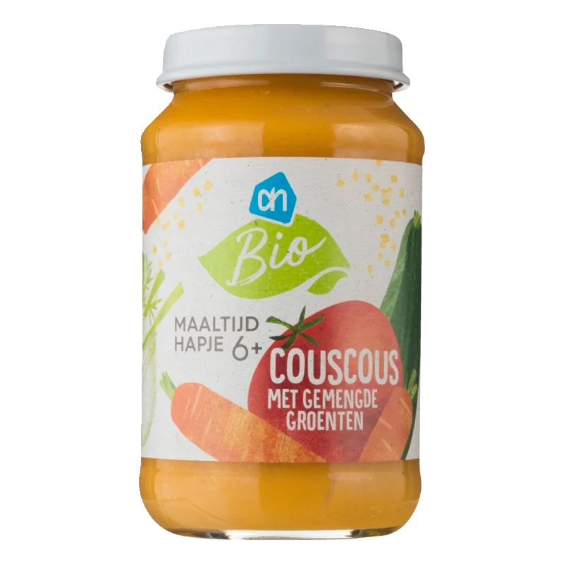Biologisch Couscous met gemengde groente 6m+