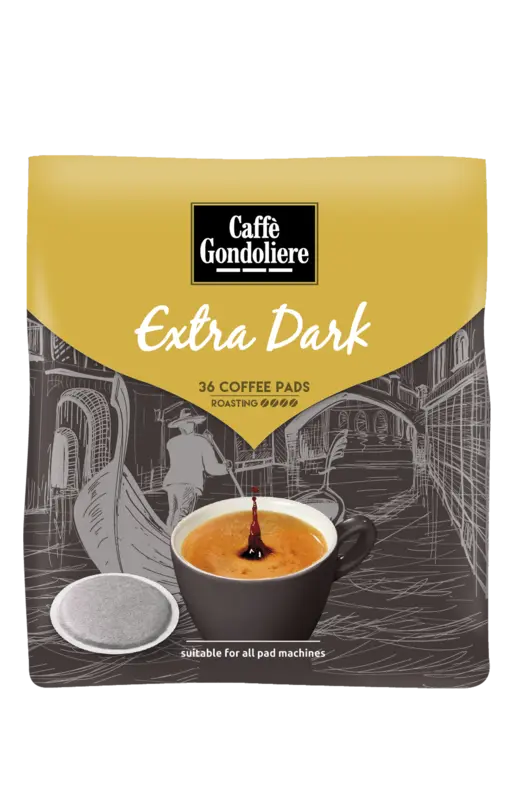 Caffé Gondoliere Extra dark coffee pads
