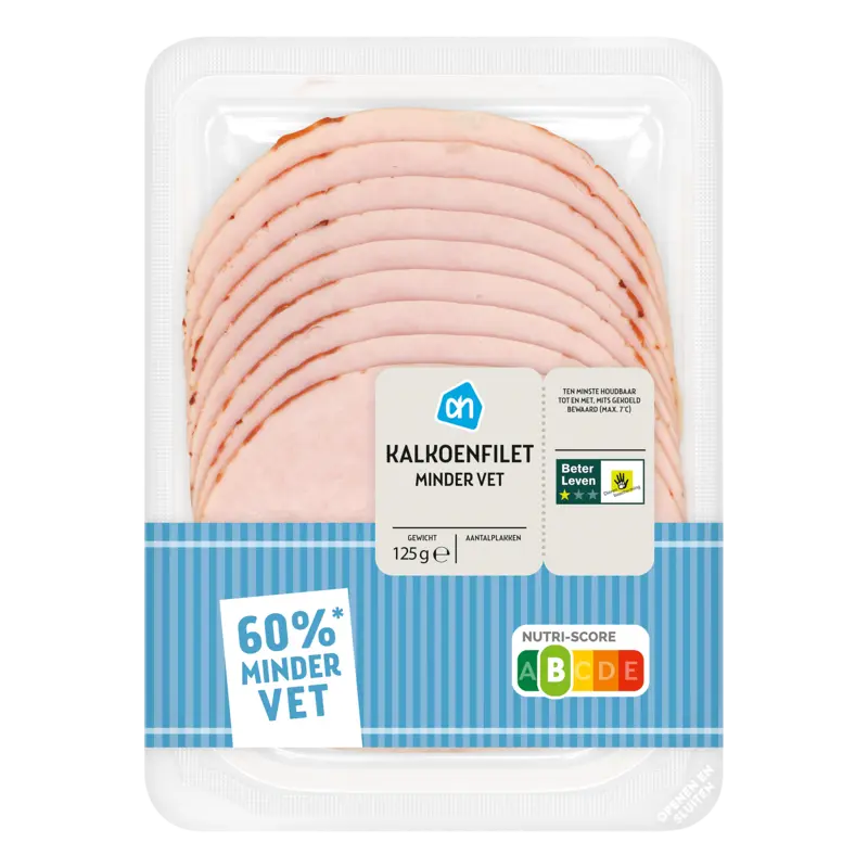 Kalkoenfilet minder vet