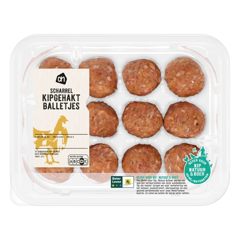Scharrel kipgehaktballetjes