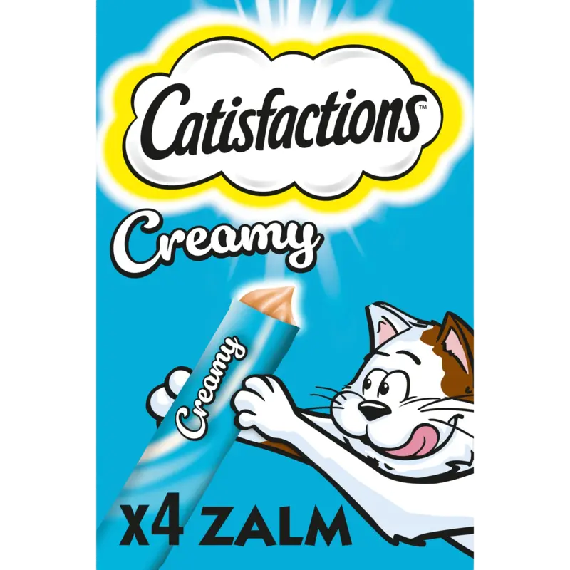 Catisfactions Kattensnack creamy met zalige zalmsmaak