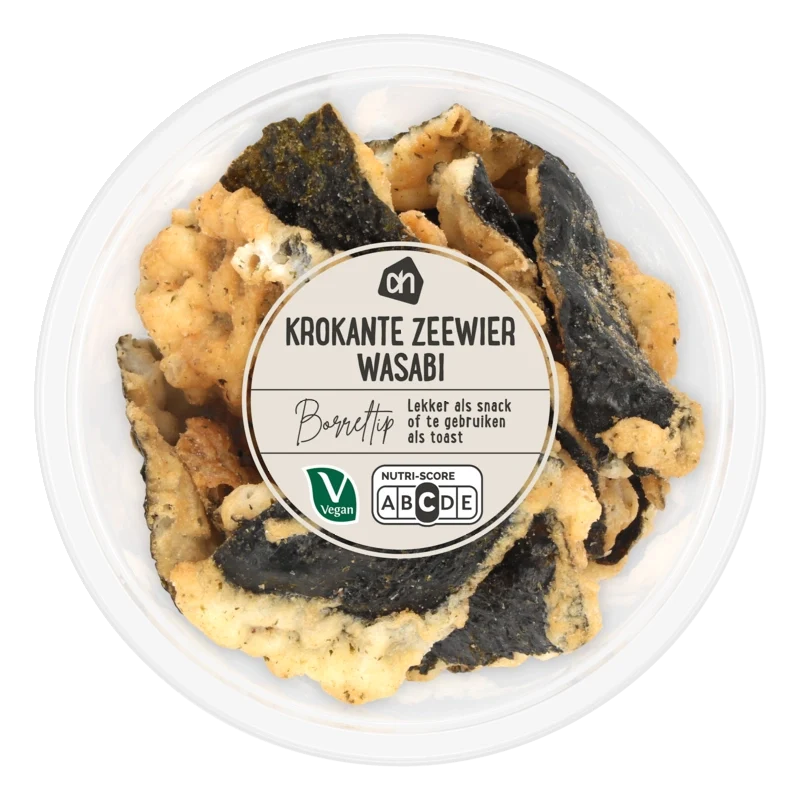Krokante zeewier wasabi