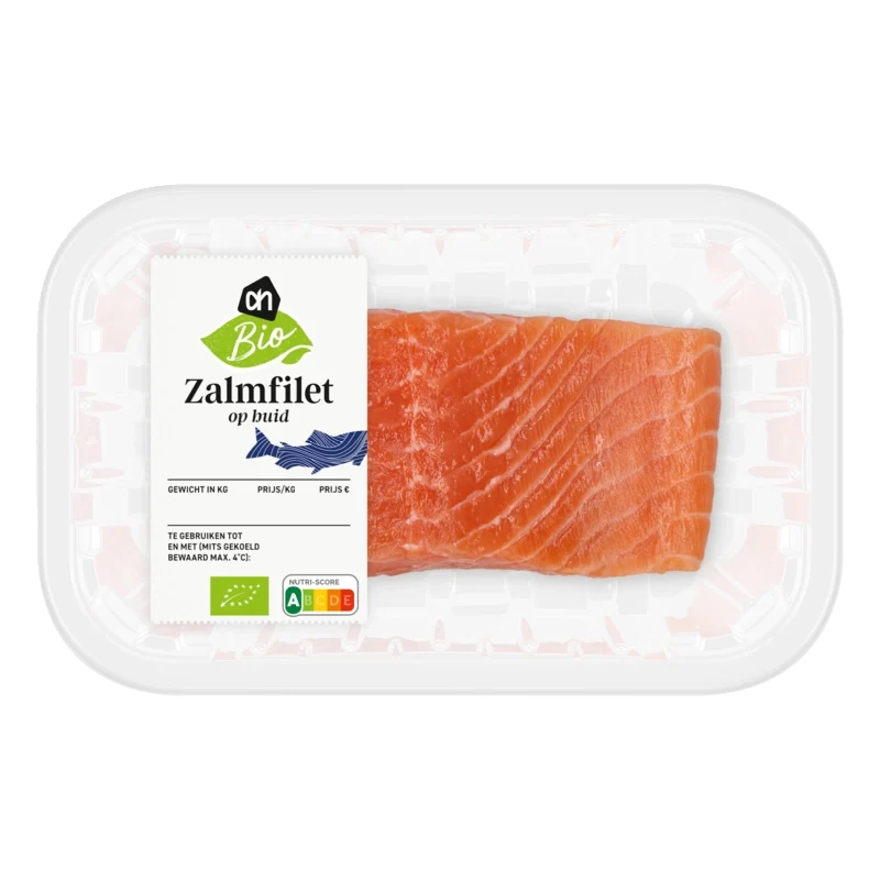 Biologisch Zalmfilet op huid