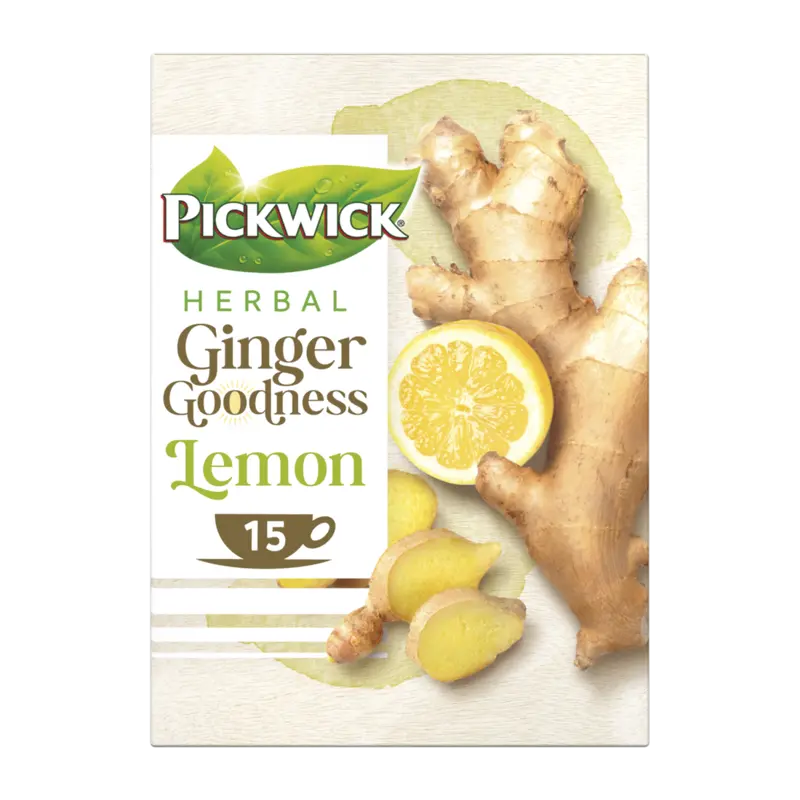 Pickwick Herbal ginger goodness lemon