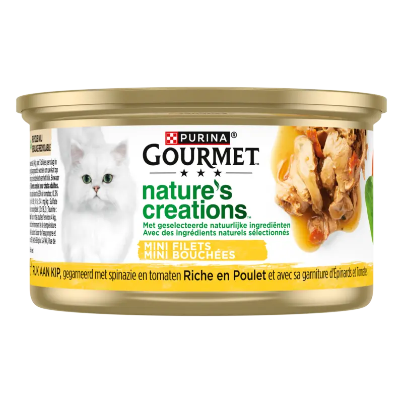 Gourmet Nature's creations met kip & spinazie
