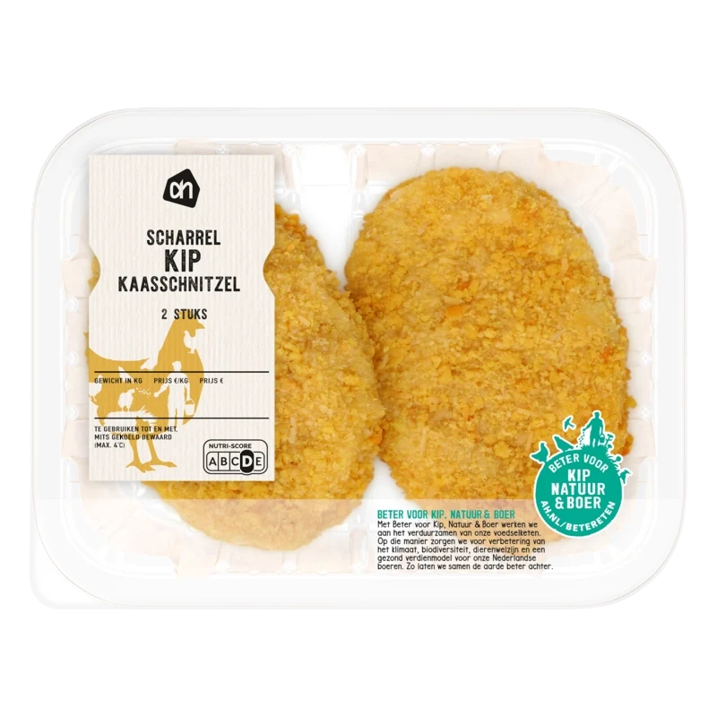 Scharrel kipkaasschnitzel 2 stuks