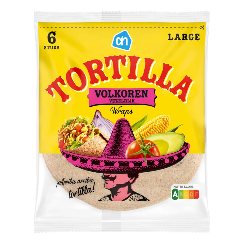 Tortilla wraps volkoren medium