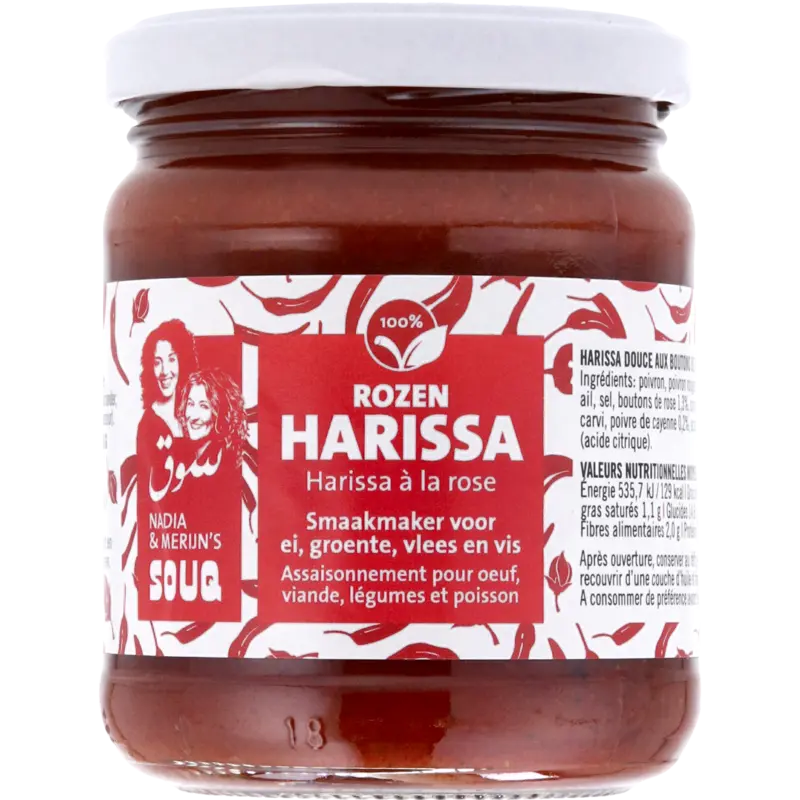 Souq Harissa met rozenblaadjes