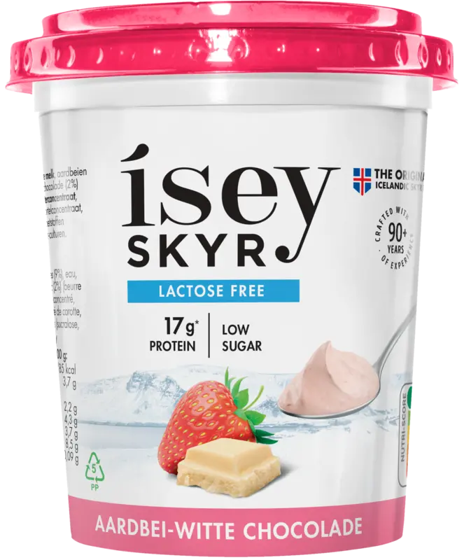 Isey Skyr aardbei witte chocolade