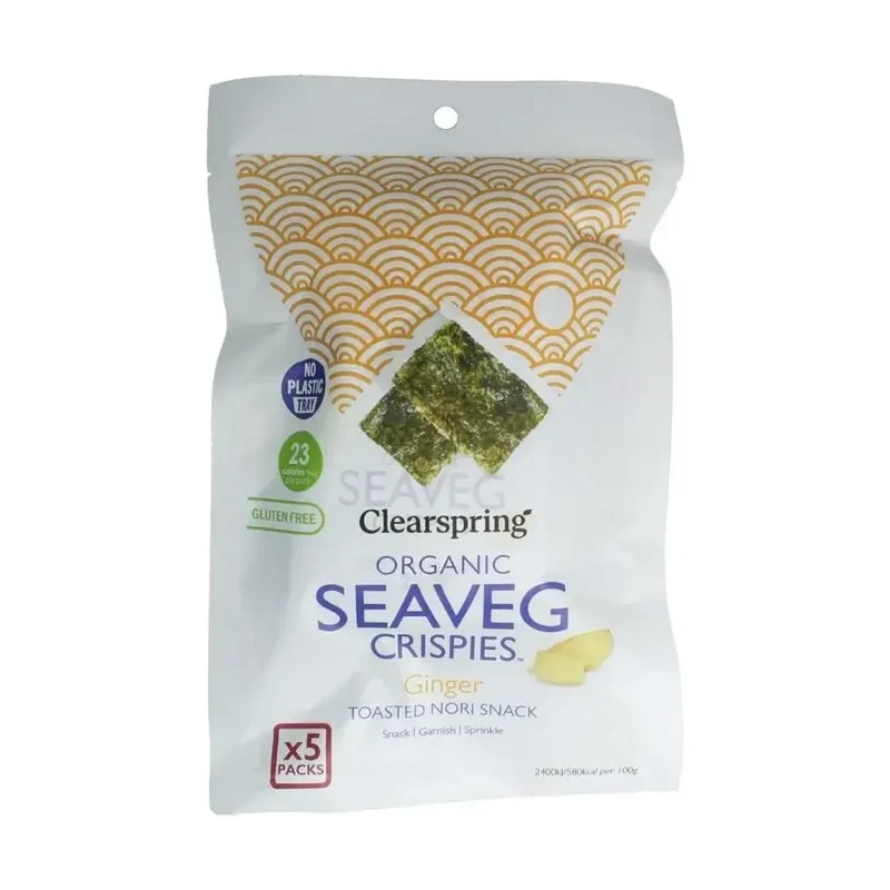 Clearspring Seaveg - crispies ginger multipack biologisch 20 gram