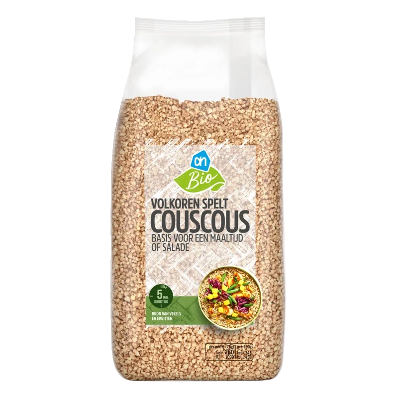 Biologisch Volkoren spelt couscous