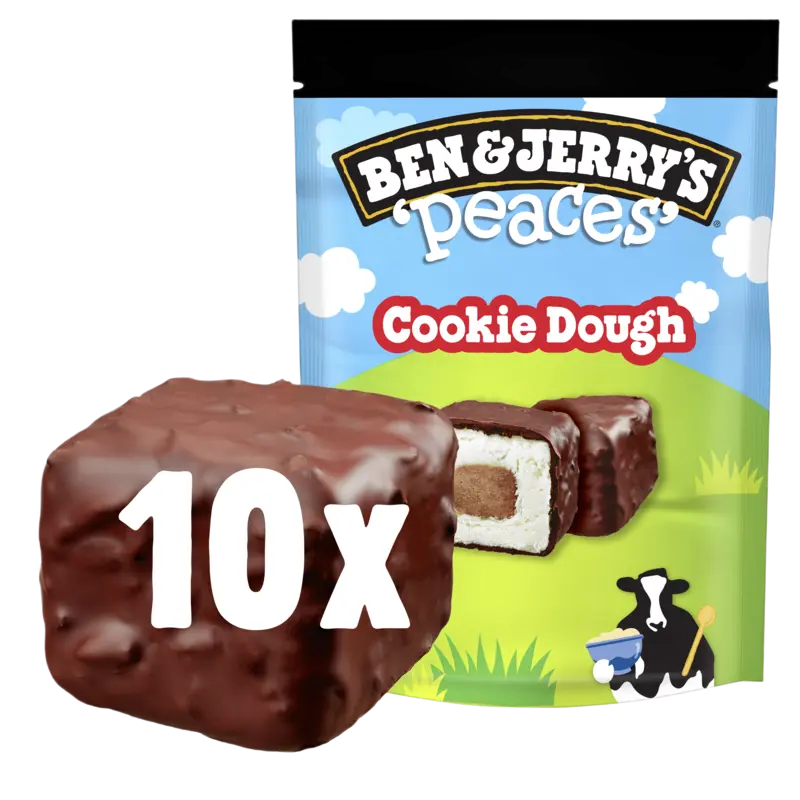 Ben & Jerry's Peaces cookie dough