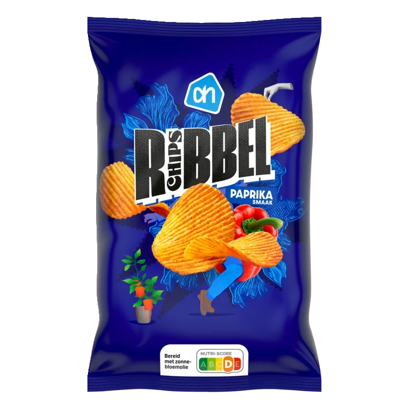 Ribbelchips paprika