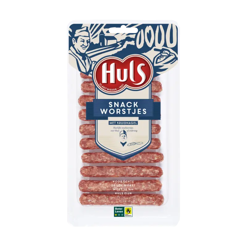 Huls Snack worstjes met kruidnagel