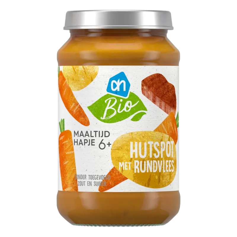 Biologisch Maaltijdhapje hutspot met rundvlees 6+