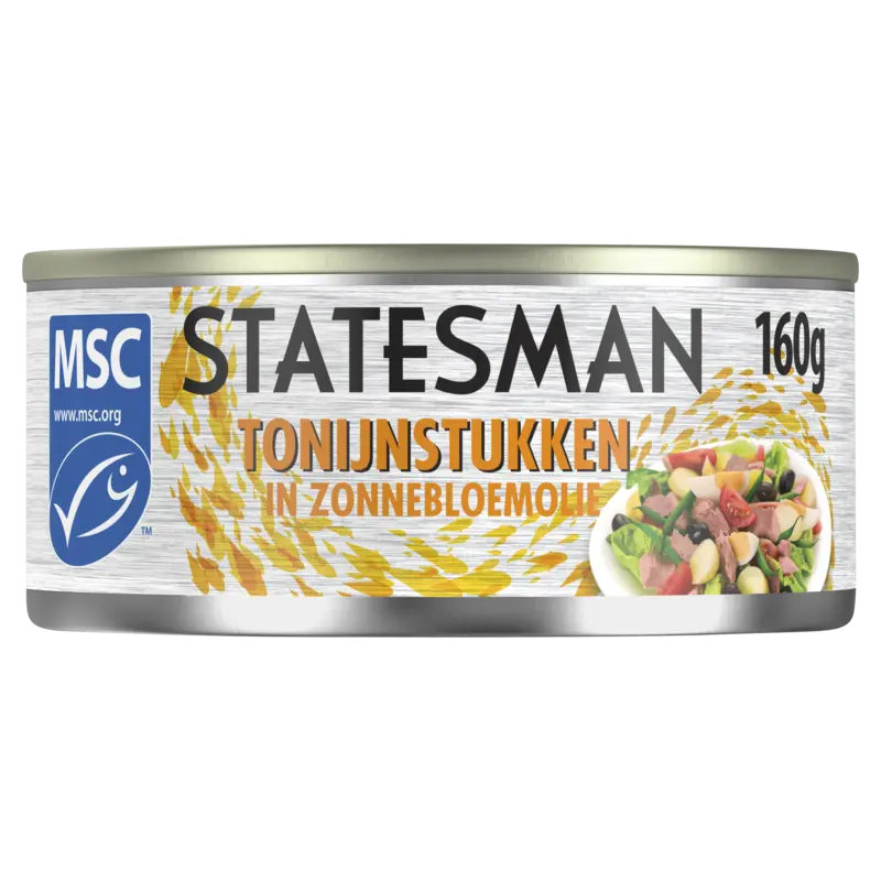 Statesman Tonijn stukken in zonnebloemolie