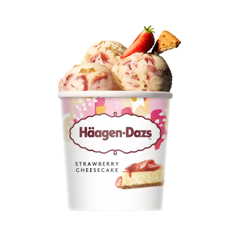 Häagen-Dazs Strawberry cheesecake ijs
