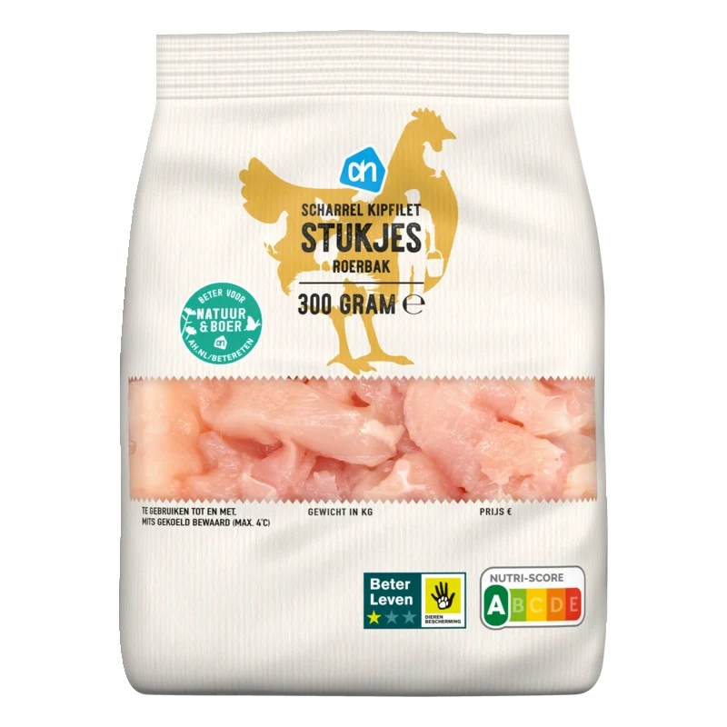 Scharrel kipfilet roerbakstukjes