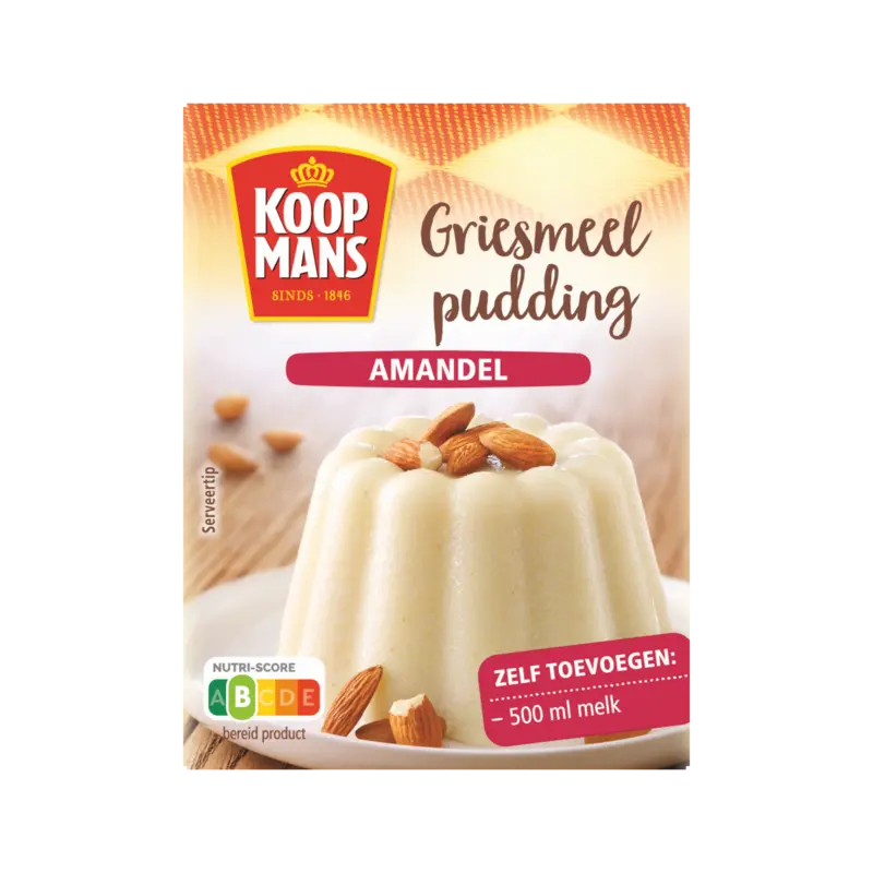 Koopmans Griesmeelpudding amandel