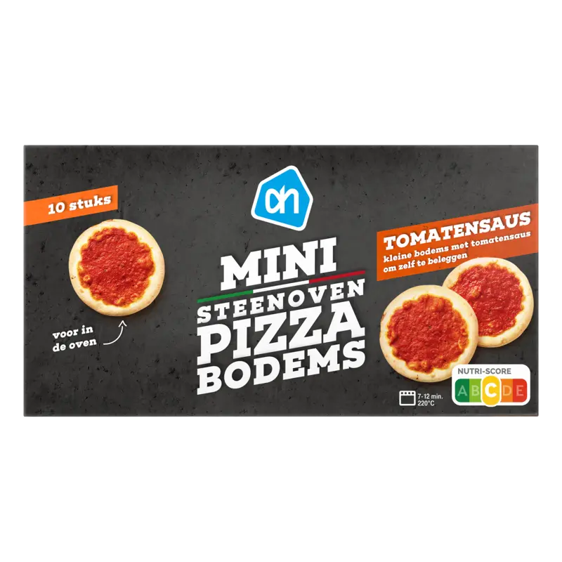 Steenoven pizzabodems mini