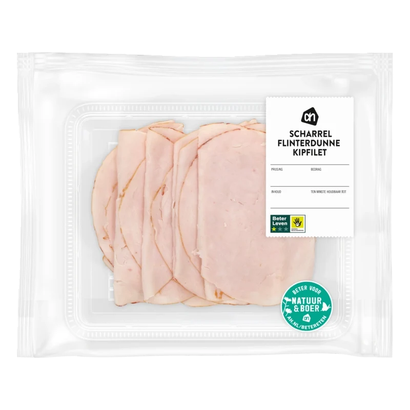 Scharrel flinterdunne kipfilet