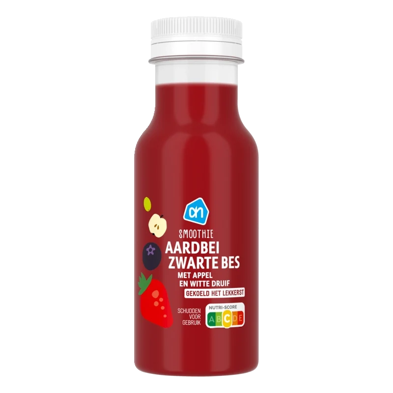 Smoothie appel aardbei braam zwarte bes