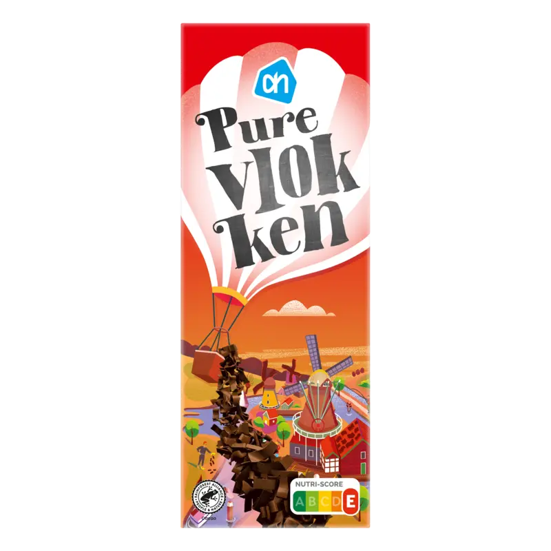 Pure chocolade vlokken