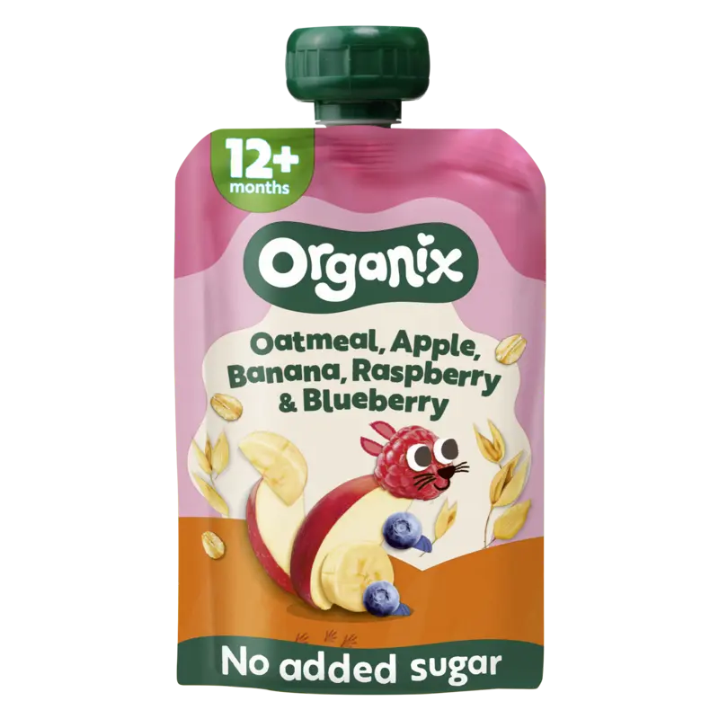 Organix Knijpfruit haver appel banaan 12m+