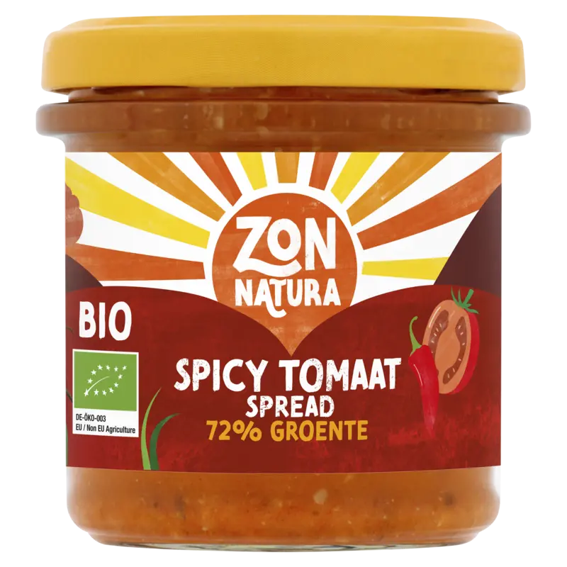 Zonnatura Groentespread spicy tomaat
