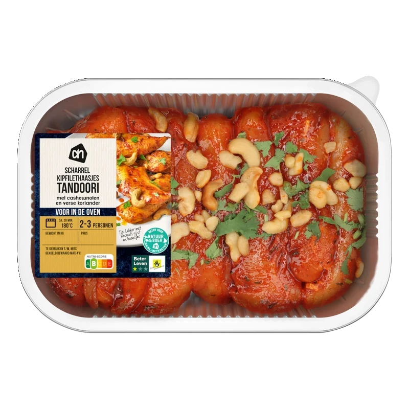Voor in de oven kipfilethaasjes tandoori