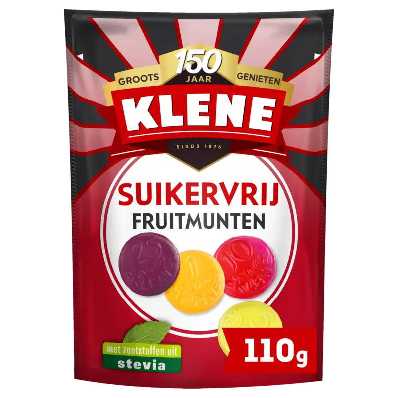 Klene Suikervrij fruitmunten