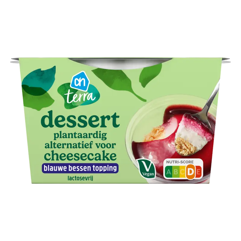 Terra Plantaardige dessert cheesecake bes