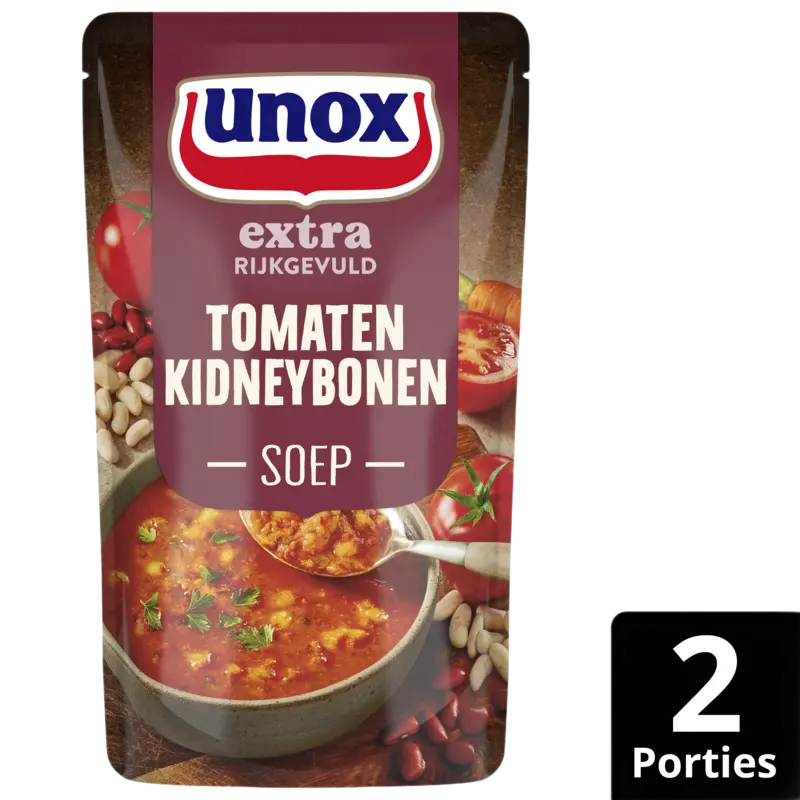 Unox Tomaat kidneybonensoep