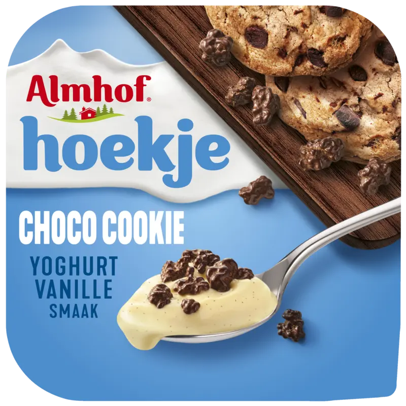 Almhof Hoekje choco cookie vanille yoghurt