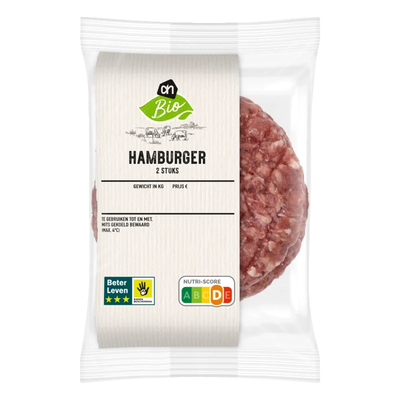 Biologisch Hamburger 2 stuks