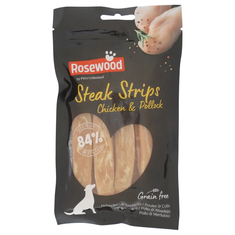 Rosewood Steak strips chicken & pollock