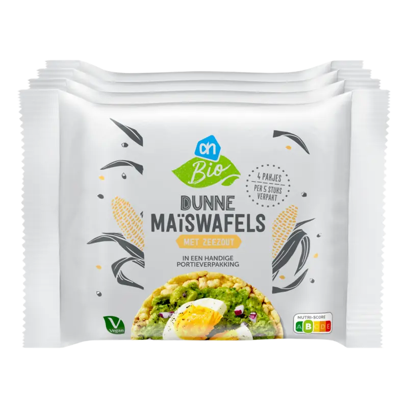 Biologisch Dunne maïswafels met zeezout