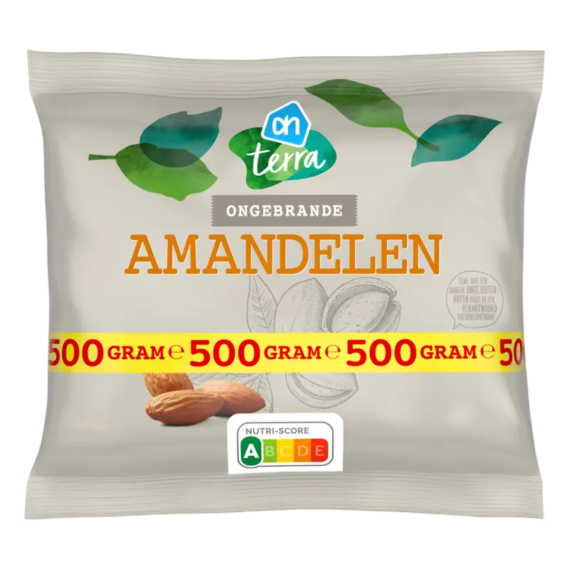 Amandelen ongebrand