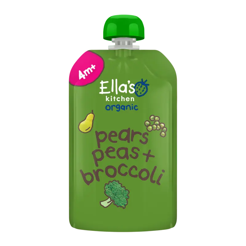Ella's kitchen Peren, doperwten + broccoli 4m+ bio