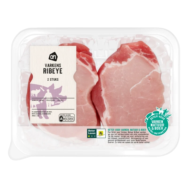 Varkensribeye naturel