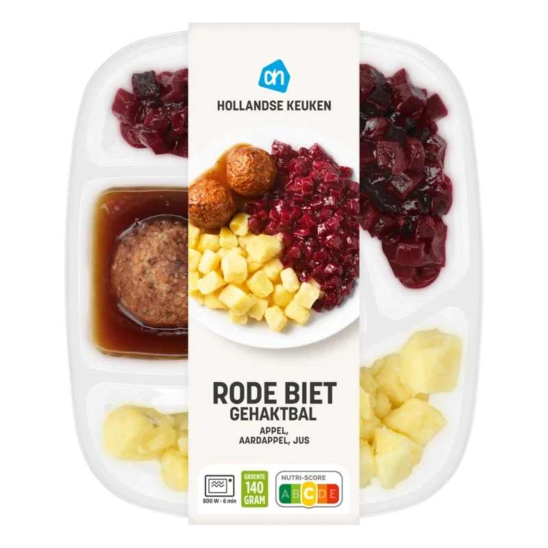 Rode biet gehaktbal